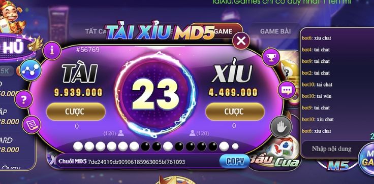 Tài Xỉu MD5 dễ chơi dễ trúng thưởng